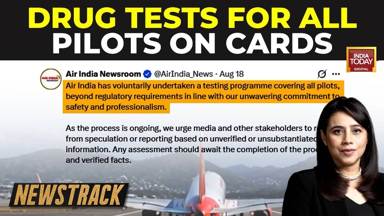 India Plans Mandatory Annual Drug Tests For Pilots After Air India Pilot Positive Test