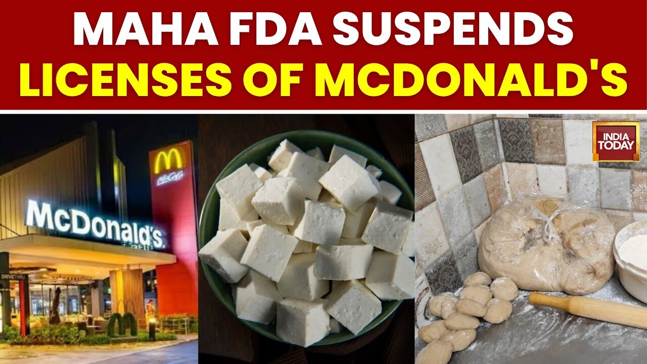 Maharashtra FDA suspends licenses of McDonald's, Radio Club, and 11 other eateries after inspections find roaches, stale food, and hygiene lapses
