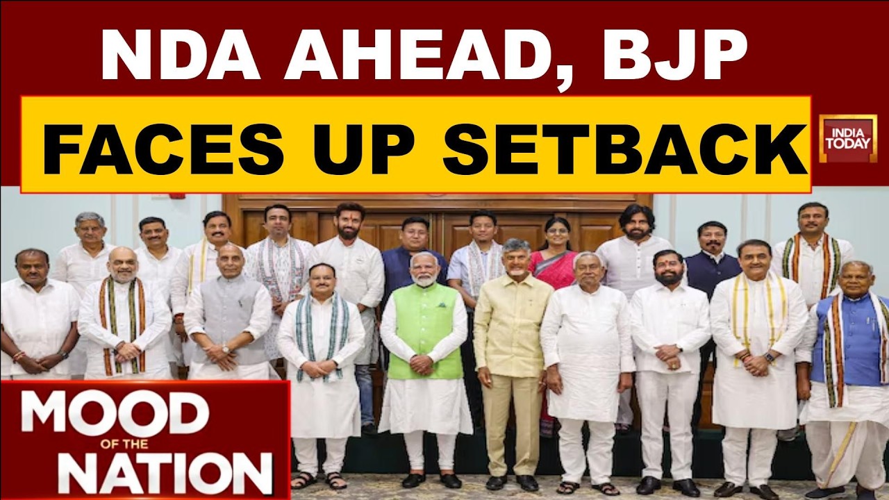 NDA Projected At 326 Seats, BJP Drops To 261, India Alliance Leads UP: Mood Of The Nation Poll