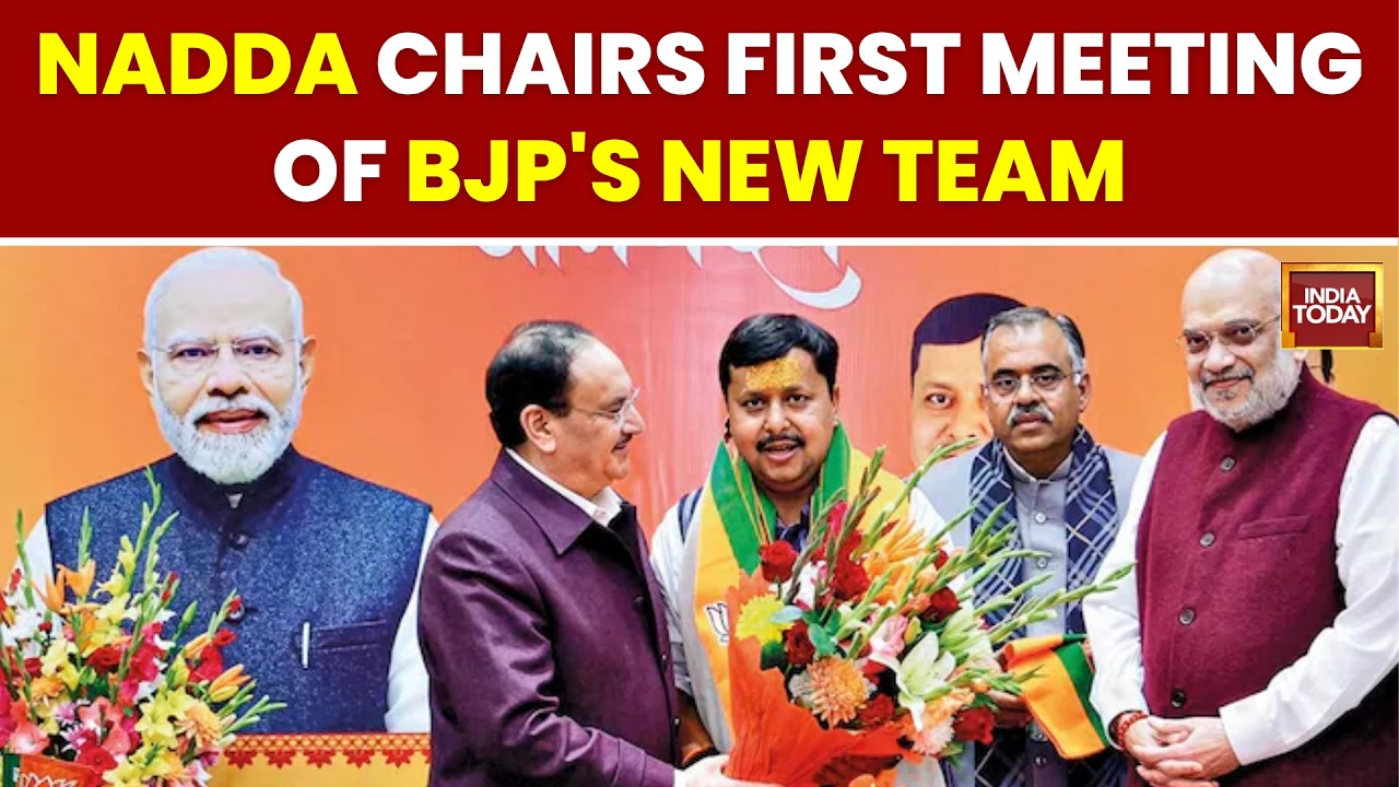 JP Nadda Chairs First Meeting Of New BJP Team To Discuss 2027 State Polls & Organizational Strategy