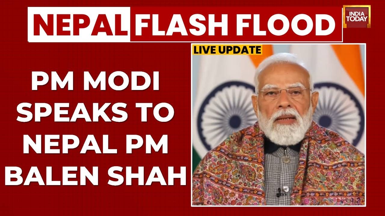 PM Modi Speaks To Nepal Counterpart Balen Shah Over Floods, Assures Aid As 8 Dead, 33 Missing