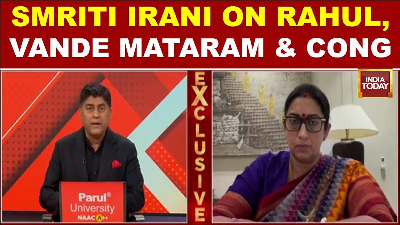 Smriti Irani's Take On Rahul Gandhi's Dharna, Vande Mataram Row, Congress, Sonia Gandhi & More