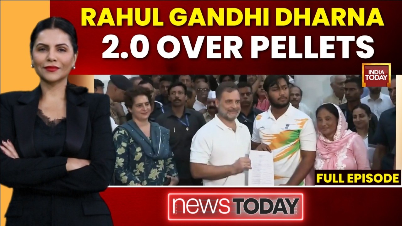 Rahul Gandhi Dharna Forces Police To File FIR In Pellet Injury Case As BJP Alleges Political Stunt