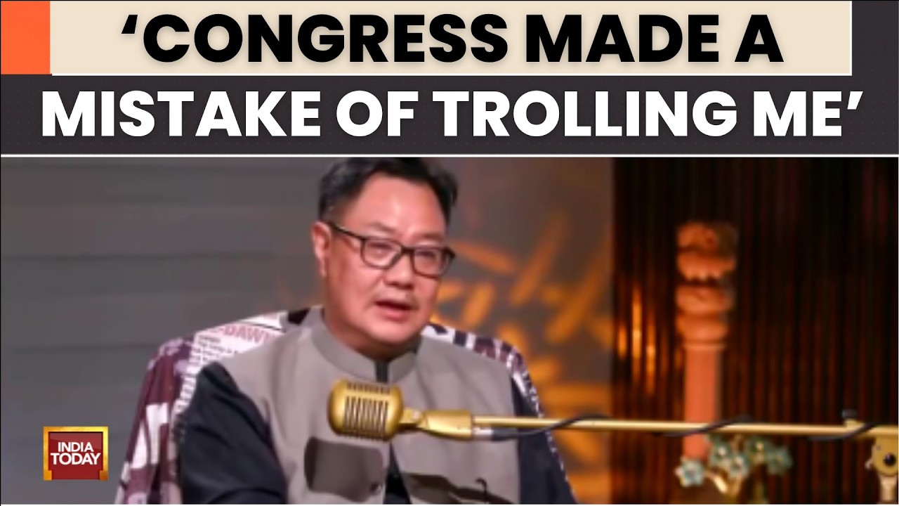 Kiren Rijiju Hits Back At Congress Over Swimming Jibe, Quotes India Today Interview