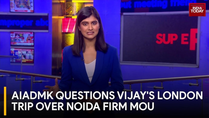 AIADMK Questions Vijays London Trip Over Noida Firm MoU