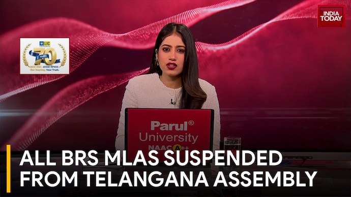 BRS MLAs Suspended From Telangana Assembly, Opposition Protests & Clash With Police All BRS MLAs Suspended From Telangana Assembly