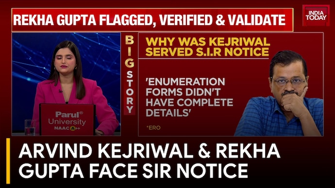 Special Intensive Revision Notices To Arvind Kejriwal & Rekha Gupta; ECI Details Procedure Arvind Kejriwal & Rekha Gupta Face SIR Notice