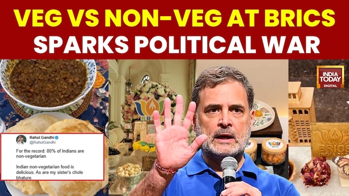 BRICS Dinner Menu Row, Vegetarian vs Non-Veg Debate And Political War of Words BRICS Dinner Row: Debate Over All-Vegetarian Menu