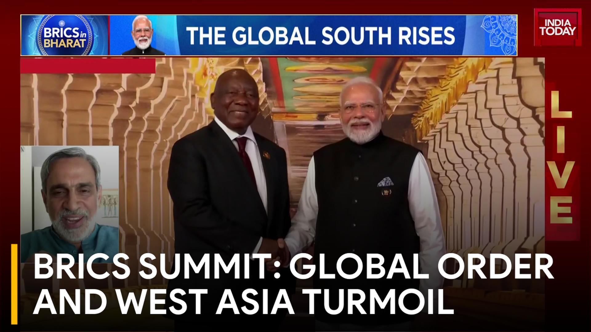 BRICS Summit at Bharat Mandapam: West Asia Stability, Global Power Shifts and Multilateralism BRICS Summit: Global Order and West Asia Turmoil