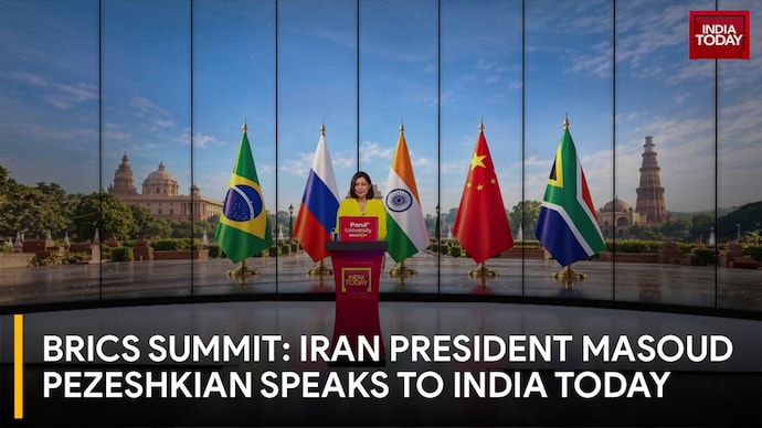 BRICS Summit In Delhi: Iranian President Interview, West Asia Tensions & Global Economy BRICS Summit: Iran President Masoud Pezeshkian Speaks To India Today