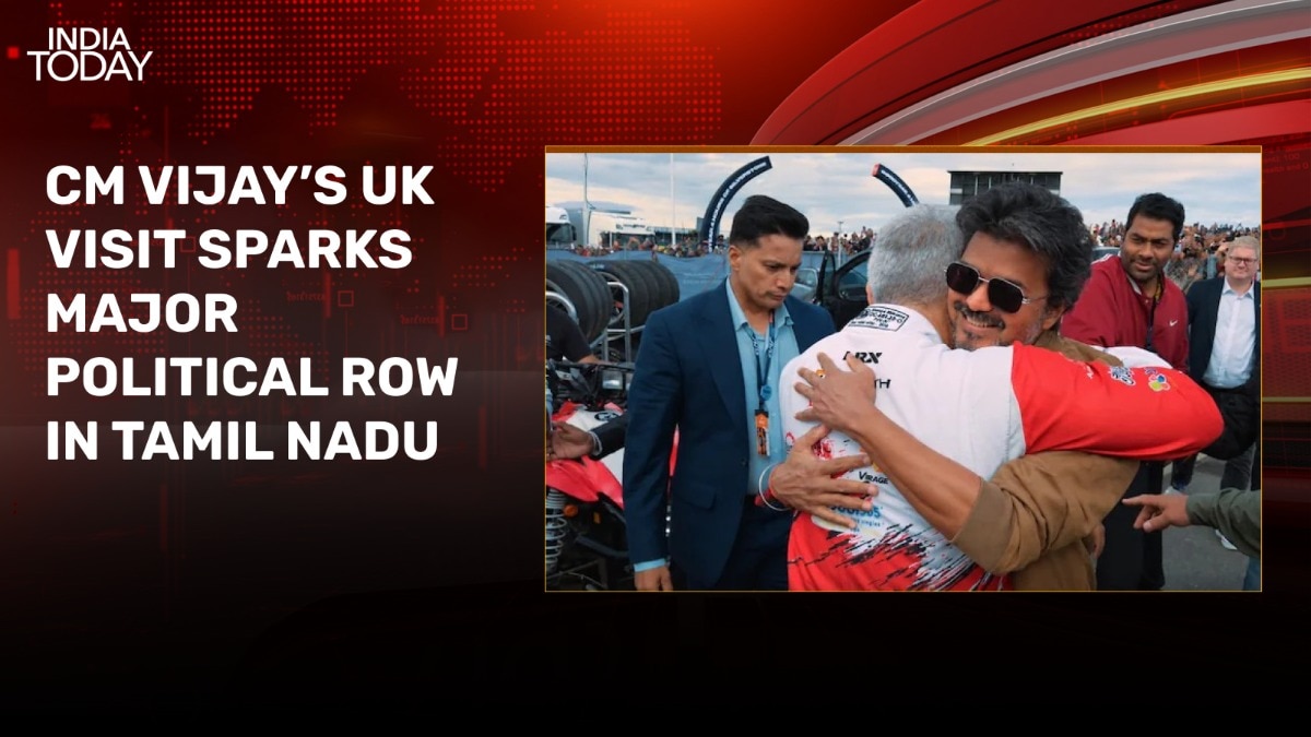 CM Vijay's UK visit sparks major political row