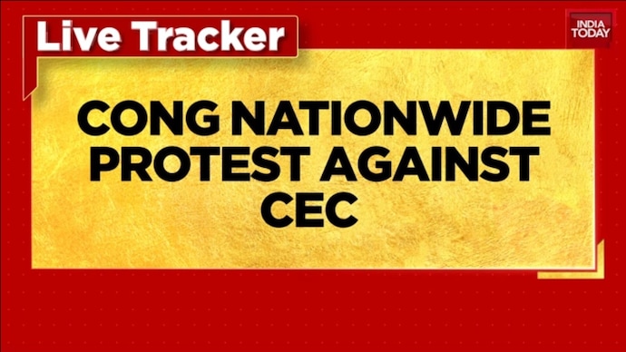 Congress Holds Pan-India Protests Demanding Resignation and Arrest of CEC Gyanesh Kumar Congress Holds Nationwide Protest Demanding Cec Arrest