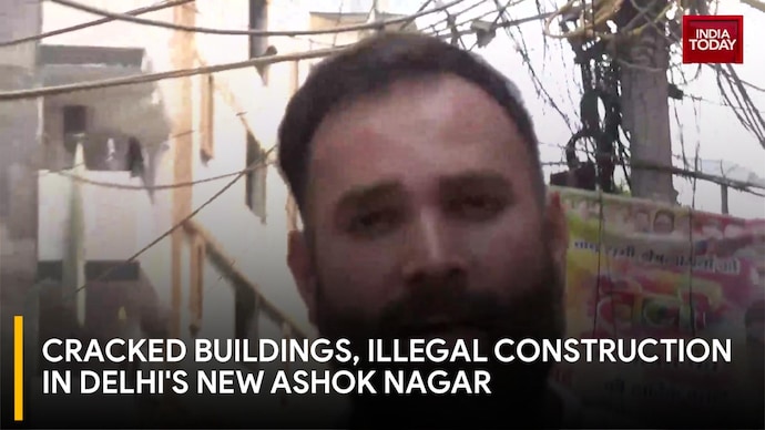 Cracked Buildings, Illegal Construction In Delhis New Ashok Nagar