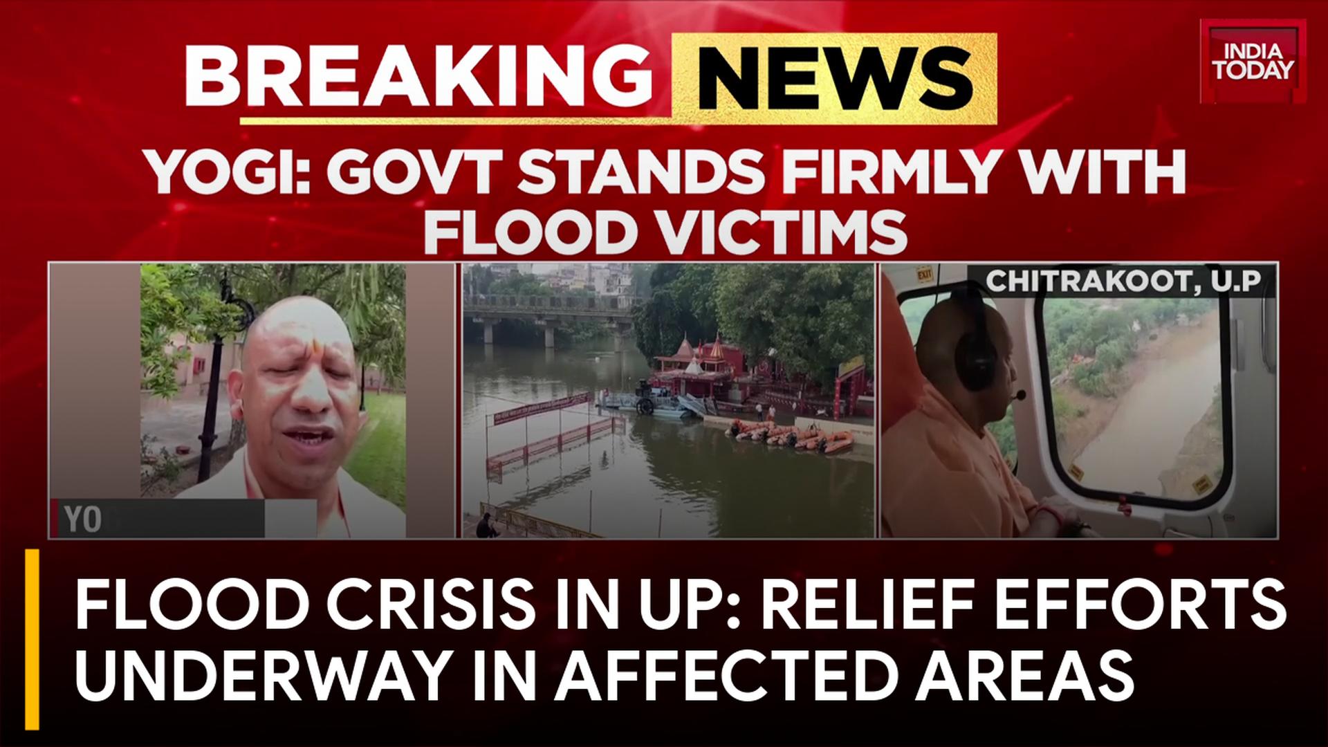 Floods Hit UP Districts After Nepal Inflow; Aerial Surveys And Relief Underway