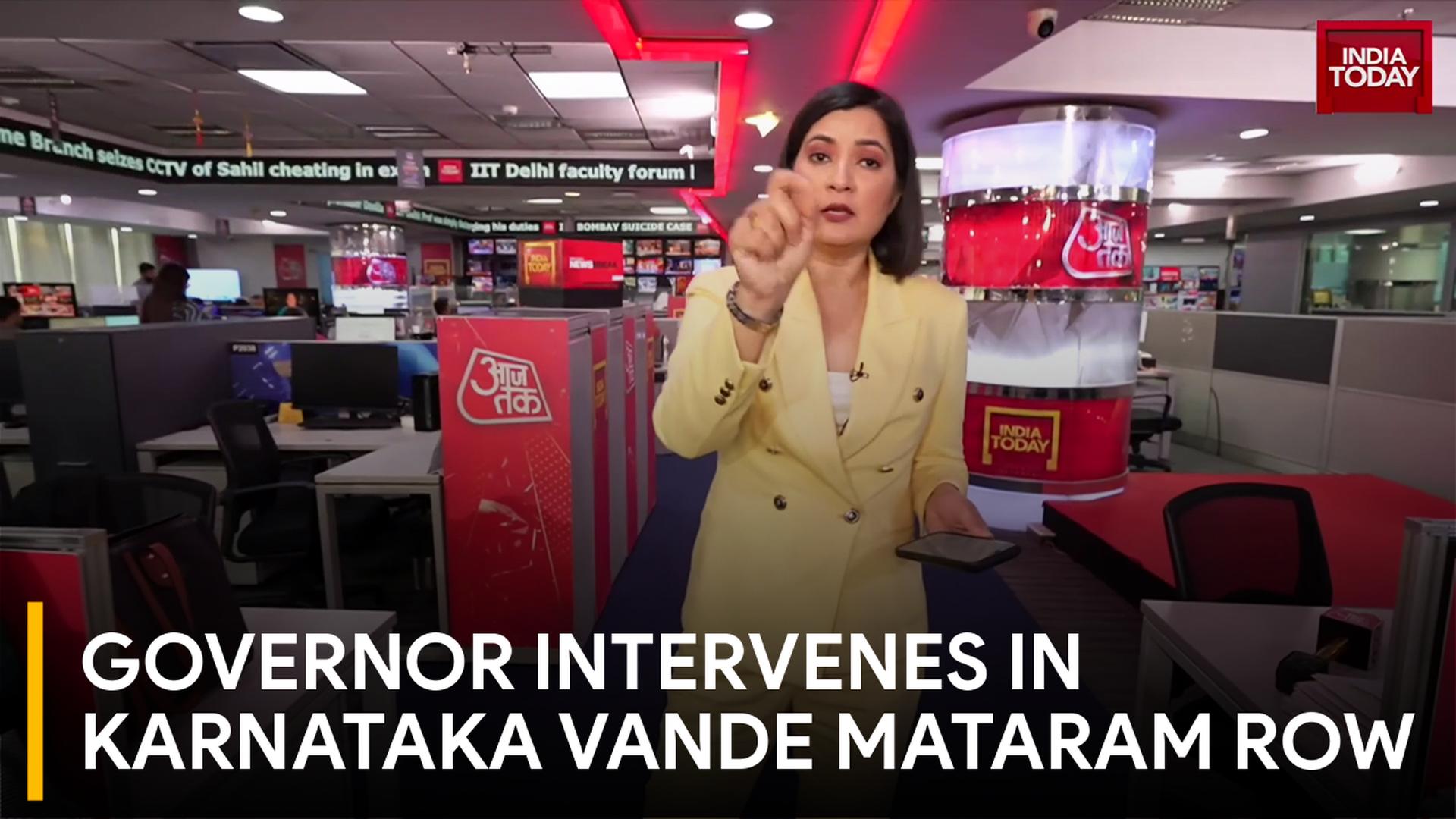 Governor Intervenes In Karnataka Vande Mataram Row