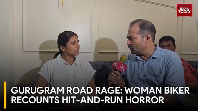 Gurugram Road Rage: Biker Chased, Hit on Golf Course Road; Victim Demands Strict FIR Action Gurugram Road Rage: Woman Biker Recounts Hit-and-Run Horror
