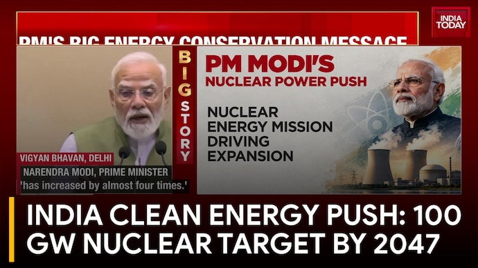 India Clean Energy Push, Nuclear Target of 100 GW by 2047 and Rapid Surge in Solar Power India Clean Energy Push: 100 GW Nuclear Target by 2047