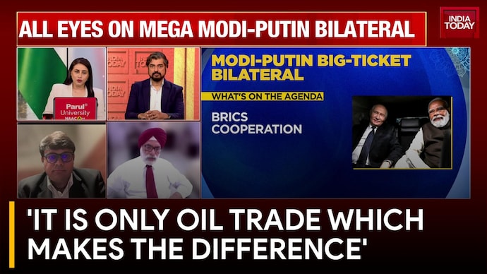 India-Russia Relationship and BRICS Summit: Gurjit Singh, Sandeep Unnithan, Deepanshu Mohan It is only oil trade which makes the difference