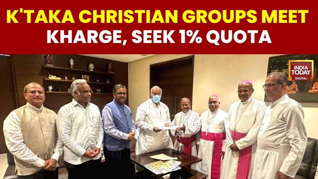 Christian Delegation Meets Mallikarjun Kharge, Demands Quota and Anti-Conversion Law Repeal Karnataka: Christian Groups Seek Quota & Anti-Conversion Law Repeal