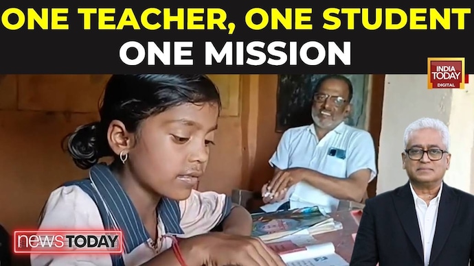 Maharashtra Teacher Treks 2.5 Km Through Forest Daily To Teach Lone Student Maharashtra Teacher Treks Forest To Teach Lone Student