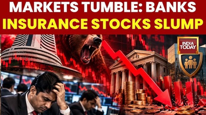 Markets Slide Amid Global Cues; Insurance Stocks Plunge On Draft Norms Markets Tumble: Banks, Insurance Stocks Slump