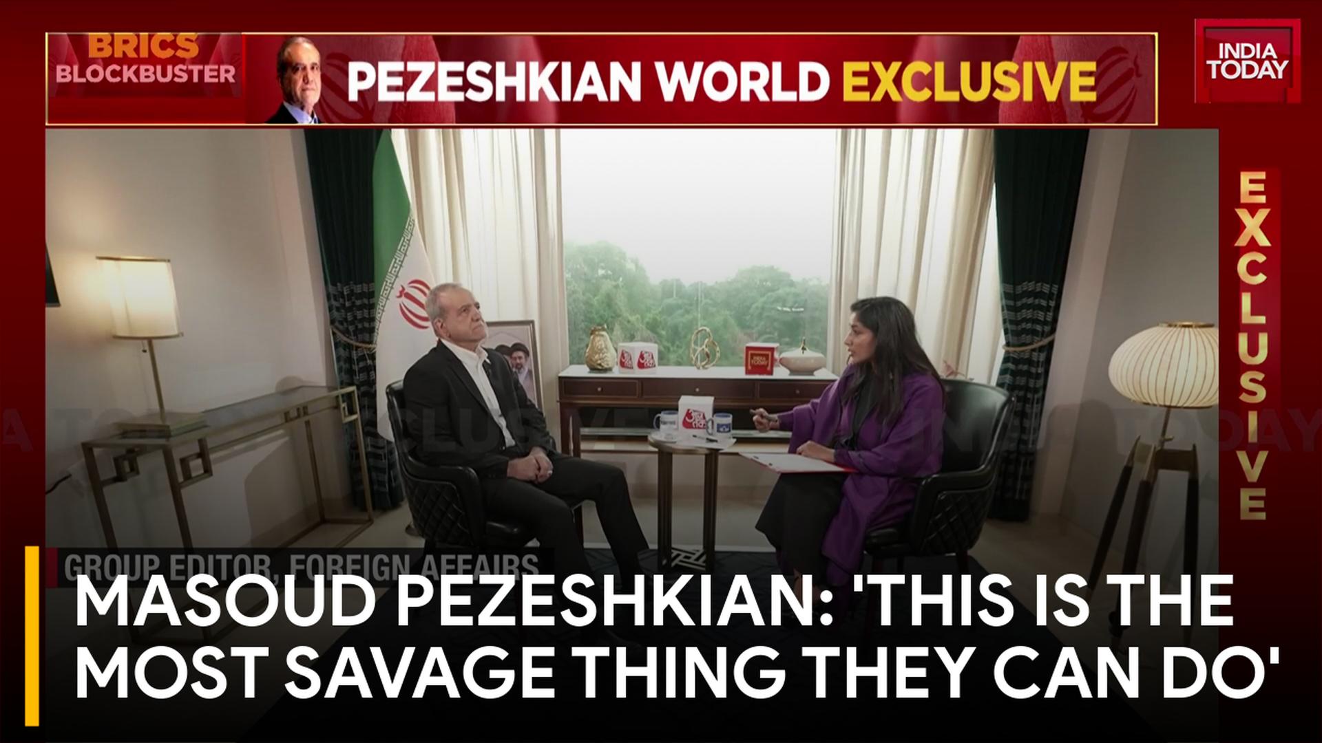 'Why Are They Fighting Us': Iran President Pezeshkian Says US Failed To 'Break' Iran, Its Leaders