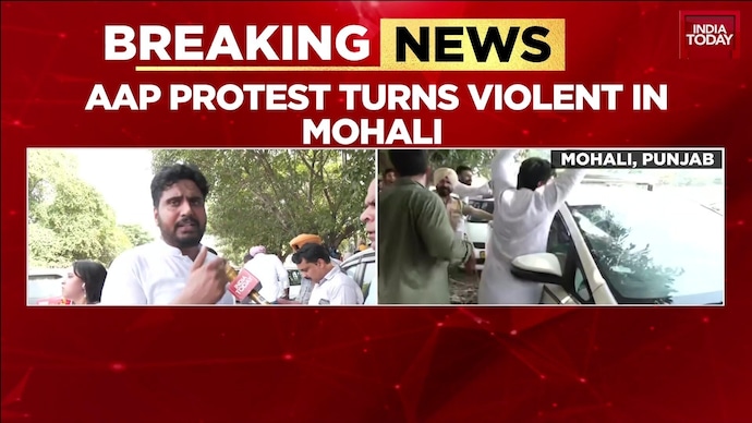 ED Team Attacked in Mohali Amid GMADA Raids as AAP Workers Protest New Text