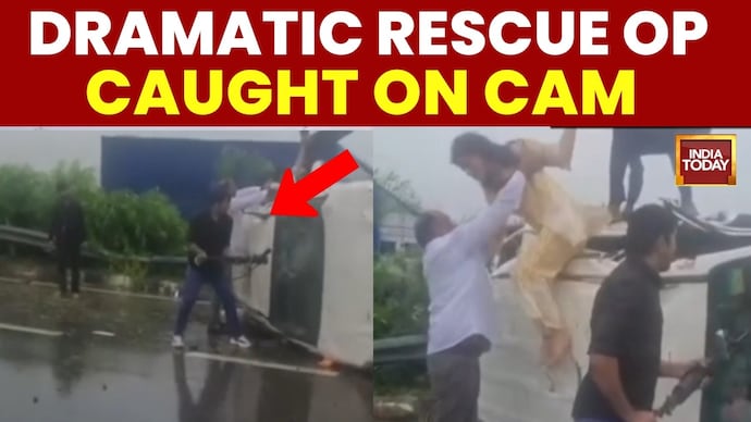 Agra-Lucknow Expressway Crash: Off-Duty Cop Couple Rescues Five People From Overturned Car Off-Duty Cops Rescue 5 After Crash on Agra-Lucknow Expressway