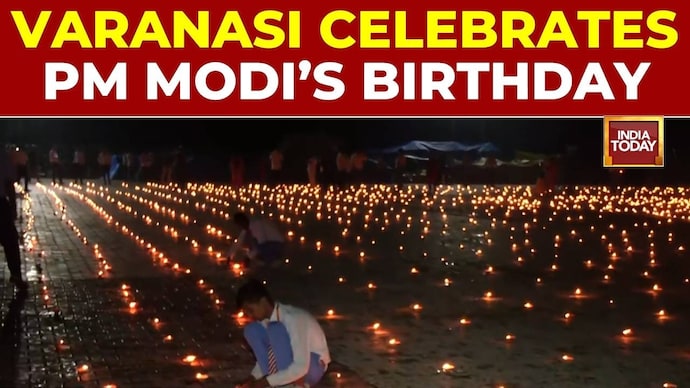 PM Modi Birthday: Diyas Light Up Varanasi Ghats