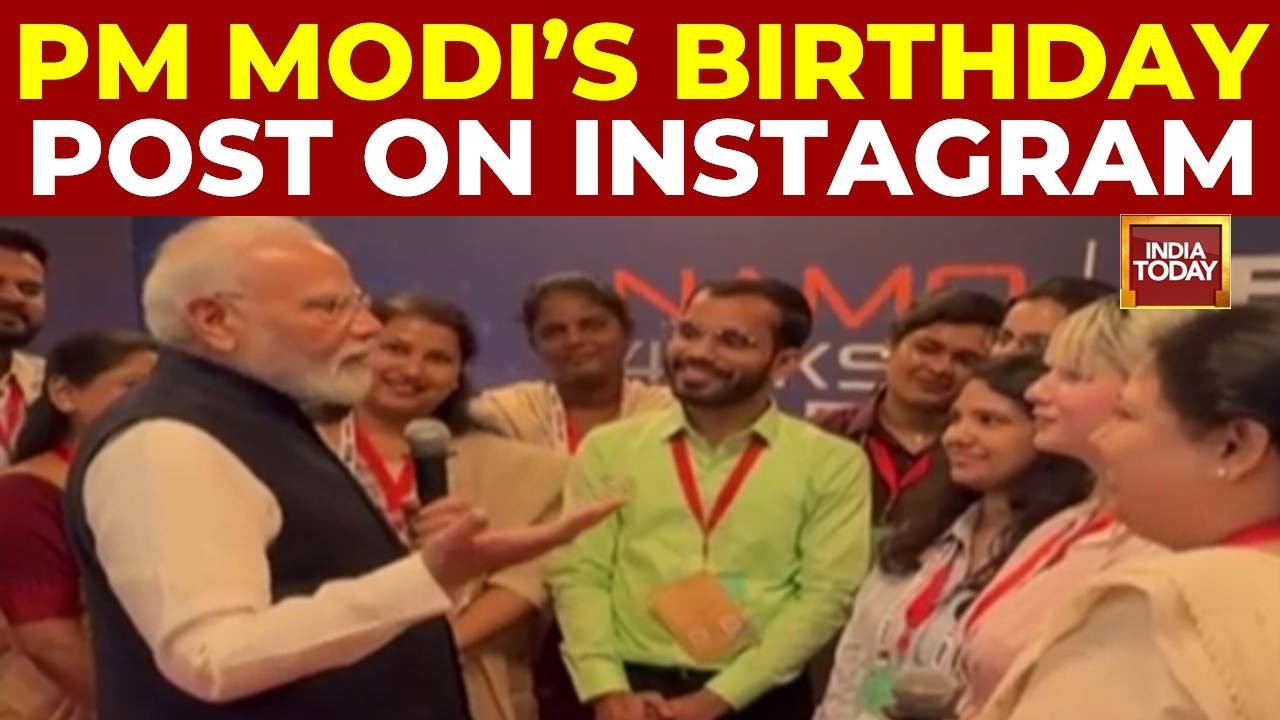PM Narendra Modi Shares Candid Video From Semicon India Event On His Birthday PM Modi Shares Candid Video On Birthday