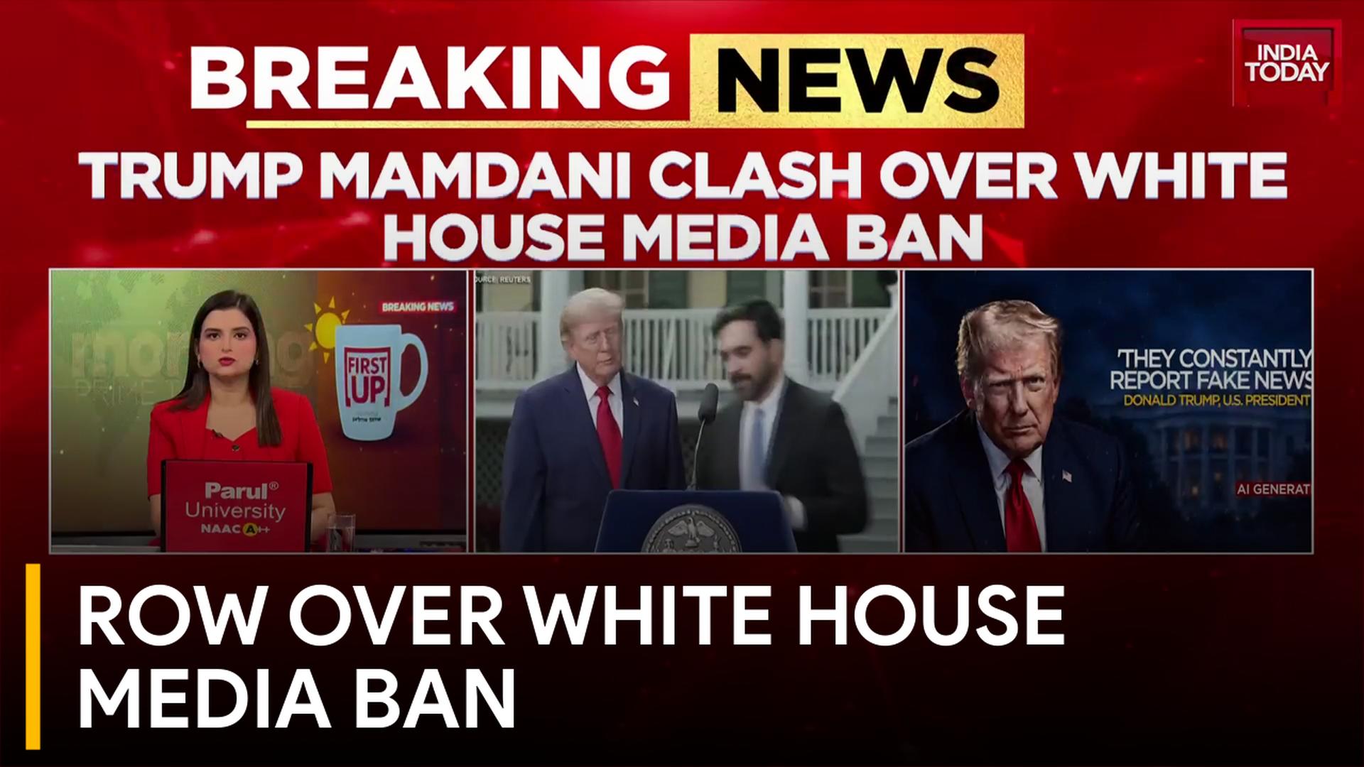 White House Media Ban Row: Trump Restricts Outlets, NYC Mayor Backs Full Press Access