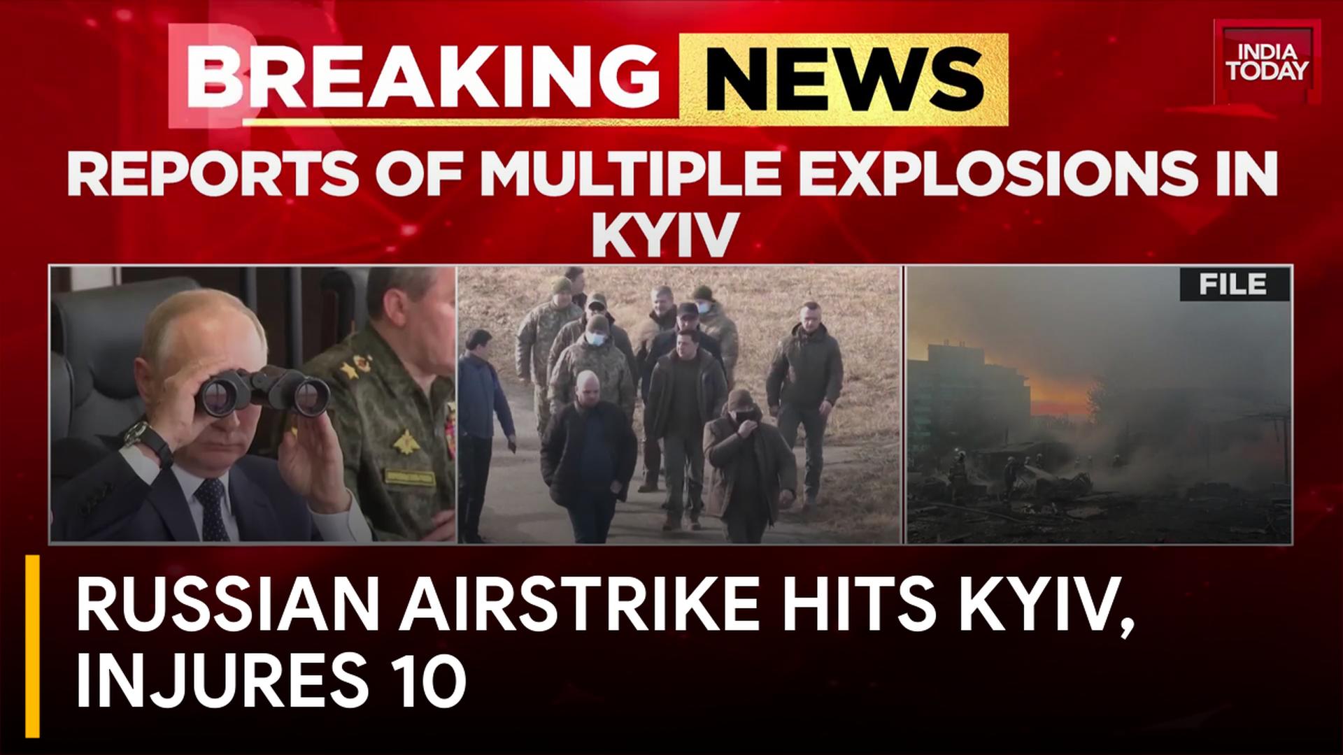 Russia Strikes Kyiv Injuring 10 as US House Introduces 100% Tariff Bill Over Russian Trade