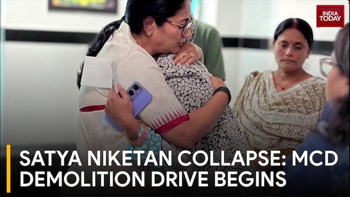 Satya Niketan Collapse: MCD Demolition Drive Begins