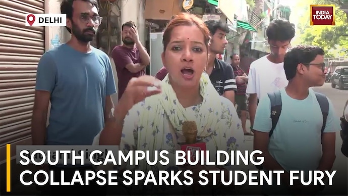 Delhi Building Collapse: Rescue Delays, Unsafe PGs Spark Student Outrage South Campus Building Collapse Sparks Student Fury