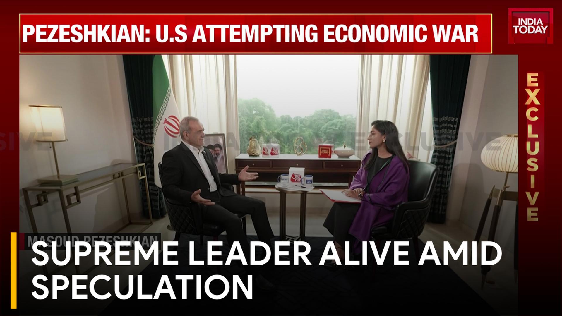 'Thank God Supreme Leader Is Alive': Iran's Pezeshkian On Rumours Regarding Mojtaba Khamenei Supreme Leader Alive Amid Speculation