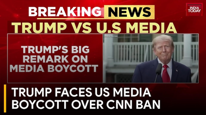 Donald Trump Dismisses Media Boycott As US Networks Stand In Solidarity With CNN Trump Faces US Media Boycott Over CNN Ban
