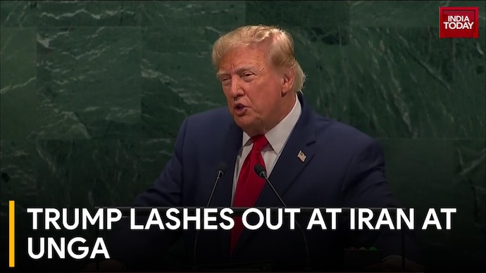 Trump Slams Iran At UNGA, Masoud Pezeshkian Speech Awaited In New York Trump Lashes Out At Iran At UNGA