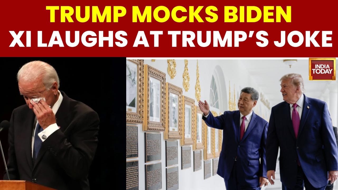 Trump Mocks Biden During White House Walk With Xi Jinping, Chinese President Seen Laughing