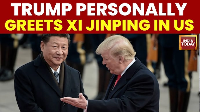 Trump Personally Greets Xi Jinping in US