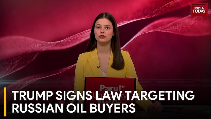 Trump Signs Sanctions Law Targeting Russian Oil Buyers; India And China In Focus Trump Signs Law Targeting Russian Oil Buyers
