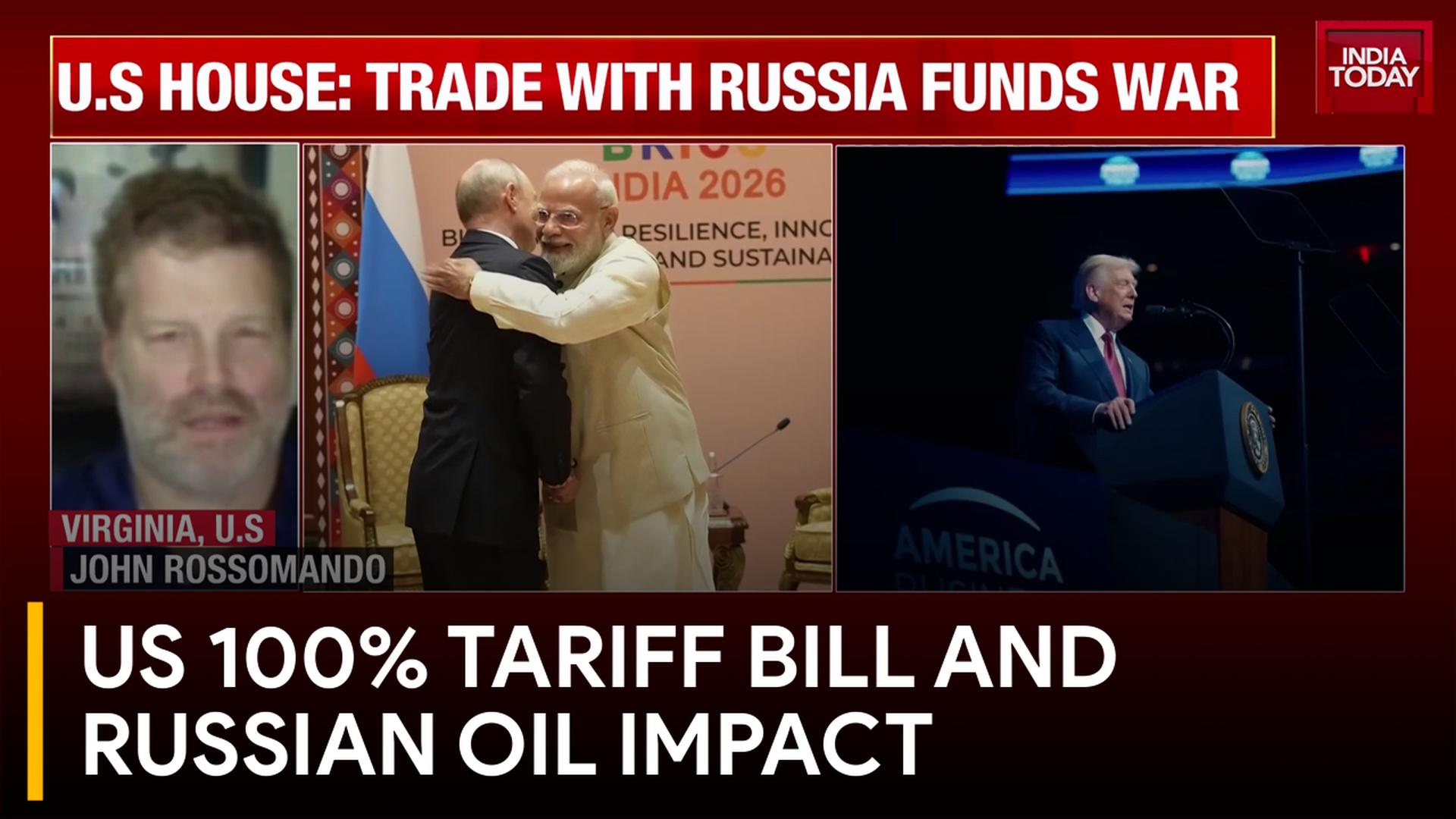 US Passes 100% Tariff Bill Amid Russia-Ukraine War, Russian Oil Imports And India Trade Deal