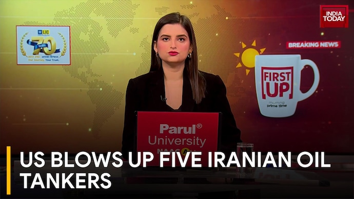 West Asia War Escalates: US Destroys 5 Iranian Crude Carriers After Navy Warship Targeted US Blows Up Five Iranian Oil Tankers