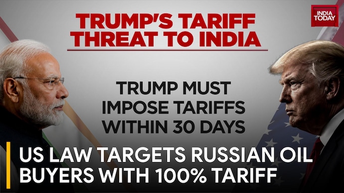 US Russia Sanctions Law: Up To 100% Tariffs May Hit Top Oil Buyers India, China US Law Targets Russian Oil Buyers With 100% Tariff