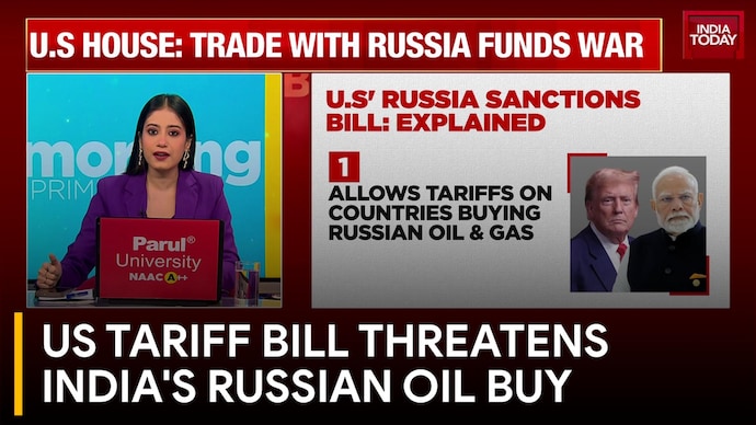 US Tariff Bill Threatens Russian Oil Imports, Trade Ties and Energy Security US Tariff Bill Threatens Indias Russian Oil Buy