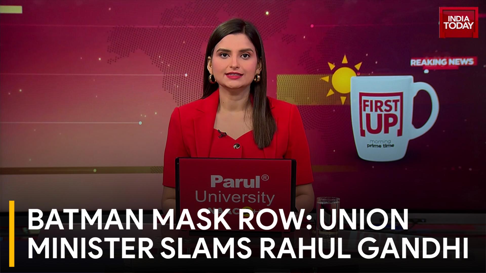 Row Over Batman Mask: Union Minister Takes Jibe at Rahul Gandhi, Kharge Over Protest Optics