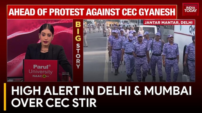 CEC Resignation Stir: BNSS 163 Imposed in Delhi, CJP Protest at Shivaji Park High Alert in Delhi & Mumbai over CEC Stir