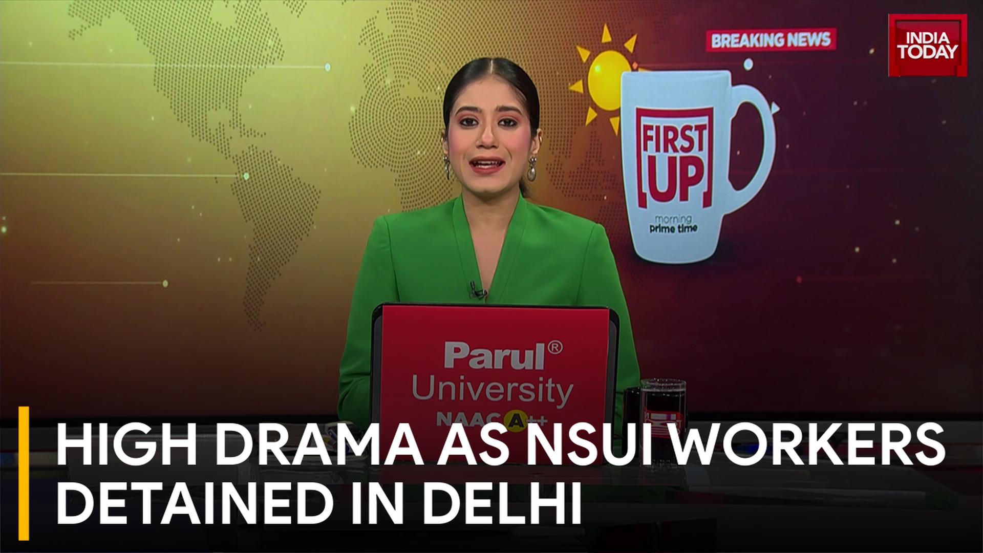 NSUI Protest Outside Parliament Street Police Station; Delhi Police Detain Demonstrators