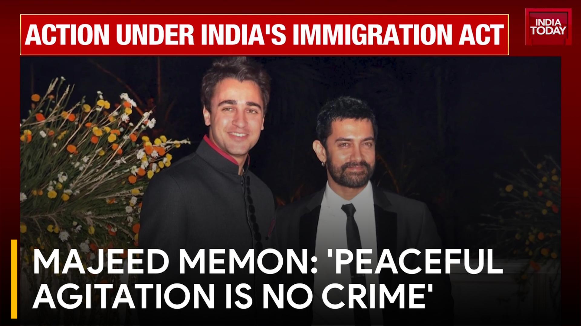 Majeed Memon: 'Peaceful Agitation Is Absolutely No Crime'