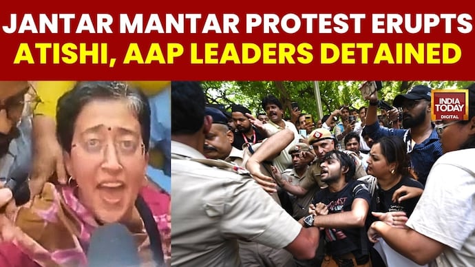 CEC Resignation Row: Opposition Protests Hit Delhi, Leaders Detained At Jantar Mantar Opposition Protests CEC Over Deleted Voters