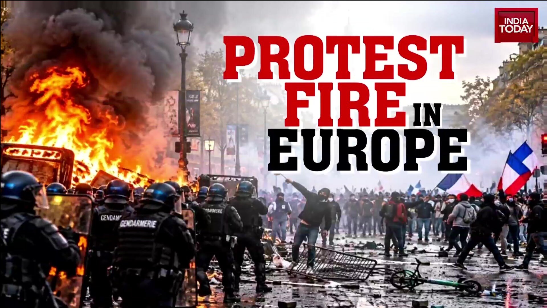 Europe Protests: Clashes in France, Demonstrations in Italy and Unrest in Albania